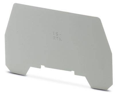 Phoenix Contact Separating plate; Length: 72mm; Width: 0.8mm; Color: Gray